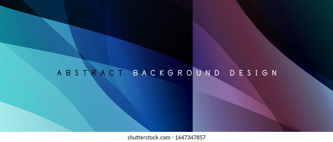 Trendy, einfache Farbverlauf-Abstrakte Hintergrund mit dynamischem Wellenlinieneffekt. Vektorillustration-Illustration für Bildschirmhintergrund, Banner, Hintergrund, Karte, Buchillustration, Landungsseite