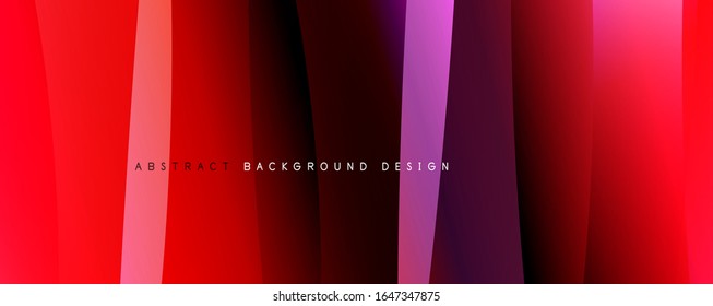 Fondo abstracto de color simple y moderno con efecto de línea de onda dinámica. Ilustración vectorial para papel tapiz, pancarta, fondo, tarjeta, ilustración del libro, página de inicio