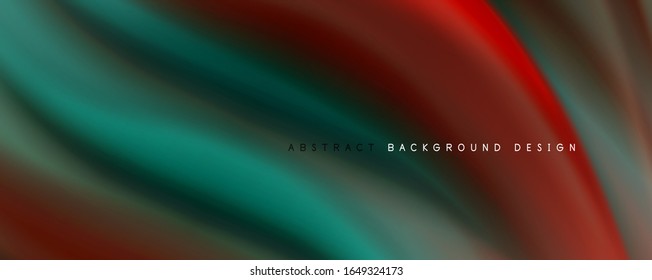 Trendy simple fluid color gradient abstract background with dynamic wave line effect. Vector Illustration For Wallpaper, Banner, Background, Card, Book Illustration, landing page