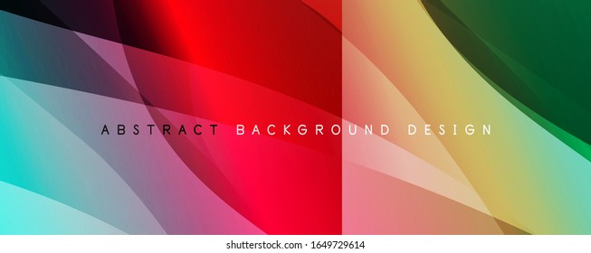 Trendy, einfache Farbverlauf-Abstrakte Hintergrund mit dynamischem Wellenlinieneffekt. Vektorillustration-Illustration für Bildschirmhintergrund, Banner, Hintergrund, Karte, Buchillustration, Landungsseite