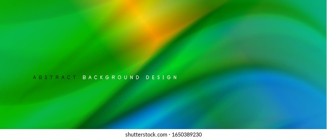 Trendy simple fluid color gradient abstract background with dynamic wave line effect. Vector Illustration For Wallpaper, Banner, Background, Card, Book Illustration, landing page