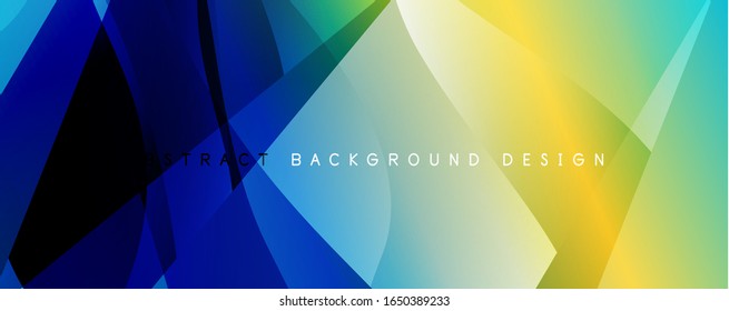 Fundo abstrato de gradiente de cor fluido simples moderno com efeito de linha de onda dinâmica. Ilustração vetorial para papel de parede, banner, plano de fundo, cartão, ilustração de livro, página inicial