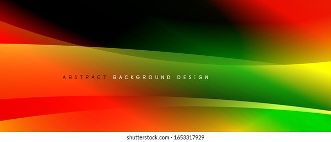Trendy simple fluid color gradient abstract background with dynamic wave line effect. Vector Illustration For Wallpaper, Banner, Background, Card, Book Illustration, landing page