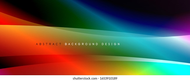Trendy simple fluid color gradient abstract background with dynamic wave line effect. Vector Illustration For Wallpaper, Banner, Background, Card, Book Illustration, landing page