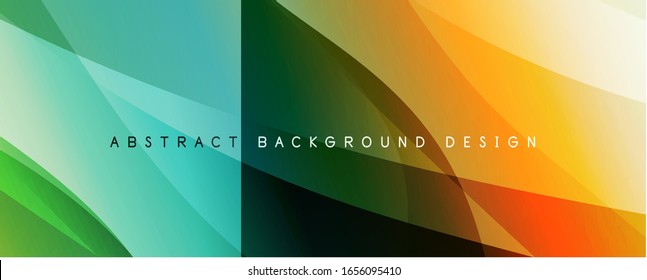 Trendy, einfache Farbverlauf-Abstrakte Hintergrund mit dynamischem Wellenlinieneffekt. Vektorillustration-Illustration für Bildschirmhintergrund, Banner, Hintergrund, Karte, Buchillustration, Landungsseite