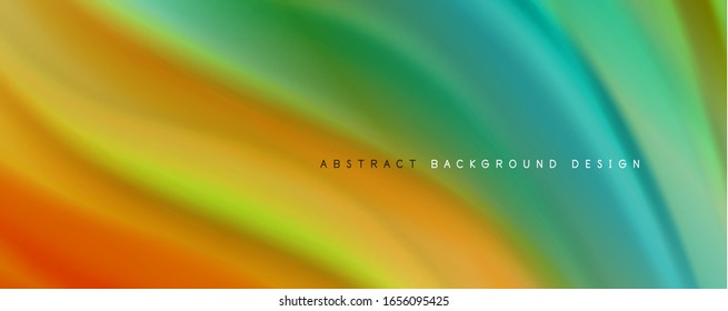 Trendy simple fluid color gradient abstract background with dynamic wave line effect. Vector Illustration For Wallpaper, Banner, Background, Card, Book Illustration, landing page