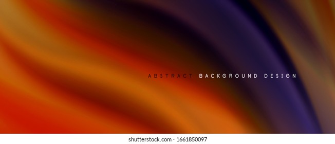 Trendy simple fluid color gradient abstract background with dynamic wave line effect. Vector Illustration For Wallpaper, Banner, Background, Card, Book Illustration, landing page