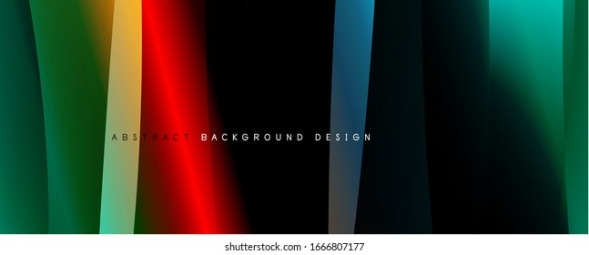 Fondo abstracto de color simple y moderno con efecto de línea de onda dinámica. Ilustración vectorial para papel tapiz, pancarta, fondo, tarjeta, ilustración del libro, página de inicio