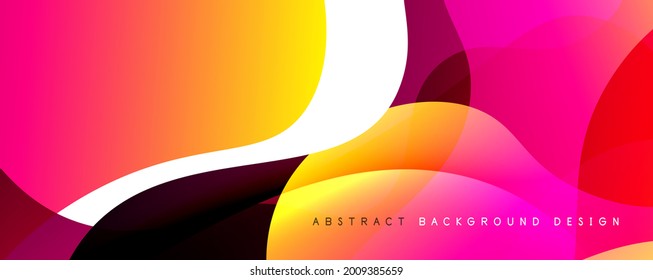 Trendy simple fluid color gradient abstract background with dynamic wave line effect. Vector Illustration For Wallpaper, Banner, Background, Card, Book Illustration, landing page
