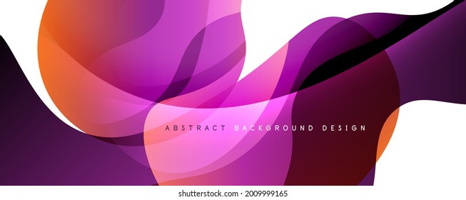 Fondo abstracto del degradado de color del fluido simple y moderno con efecto de línea de onda dinámica. Ilustración vectorial para fondo de escritorio, pancarta, fondo, tarjeta, ilustración del libro, página de inicio