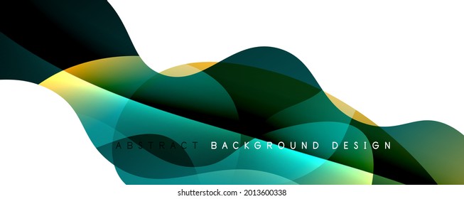 Trendy simple fluid color gradient abstract background with dynamic wave line effect. Vector Illustration For Wallpaper, Banner, Background, Card, Book Illustration, landing page
