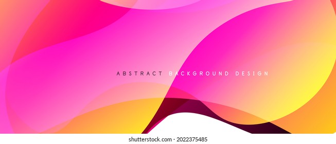 Fondo abstracto del degradado de color del fluido simple y moderno con efecto de línea de onda dinámica. Ilustración vectorial para fondo de escritorio, pancarta, fondo, tarjeta, ilustración del libro, página de inicio
