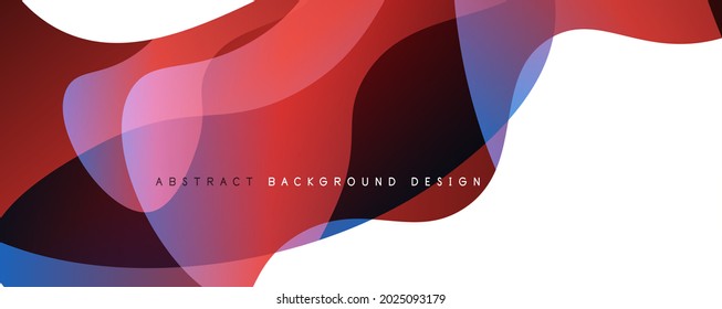 Fondo abstracto del degradado de color del fluido simple y moderno con efecto de línea de onda dinámica. Ilustración vectorial para fondo de escritorio, pancarta, fondo, tarjeta, ilustración del libro, página de inicio