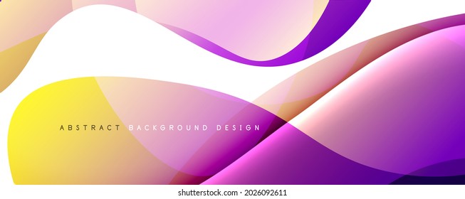 Fondo abstracto del degradado de color del fluido simple y moderno con efecto de línea de onda dinámica. Ilustración vectorial para fondo de escritorio, pancarta, fondo, tarjeta, ilustración del libro, página de inicio