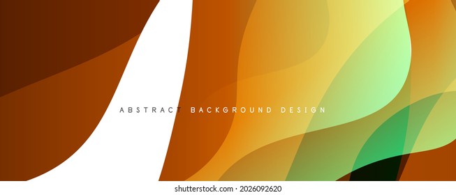 Trendy, einfache Farbverlauf-Abstrakte Hintergrund mit dynamischem Wellenlinieneffekt. Vektorgrafik für Bildschirmhintergründe, Banner, Hintergrund, Karte, Buchillustration, Landing-Page