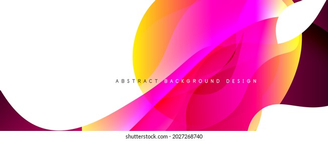 Trendy simple fluid color gradient abstract background with dynamic wave line effect. Vector Illustration For Wallpaper, Banner, Background, Card, Book Illustration, landing page