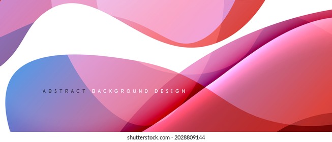 Fondo abstracto del degradado de color del fluido simple y moderno con efecto de línea de onda dinámica. Ilustración vectorial para fondo de escritorio, pancarta, fondo, tarjeta, ilustración del libro, página de inicio