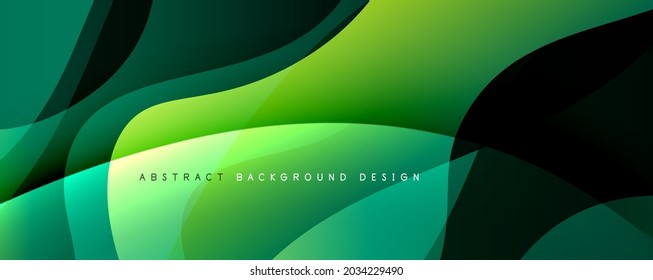 Fundo abstrato de gradiente de cor fluido simples moderno com efeito de linha de onda dinâmica. Ilustração vetorial para papel de parede, banner, plano de fundo, cartão, ilustração de livro, página inicial