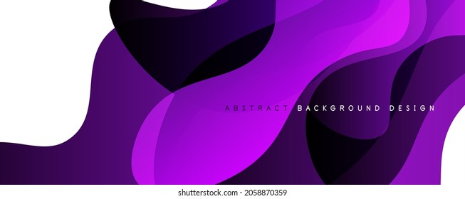 Trendy simple fluid color gradient abstract background with dynamic wave line effect. Vector Illustration For Wallpaper, Banner, Background, Card, Book Illustration, landing page