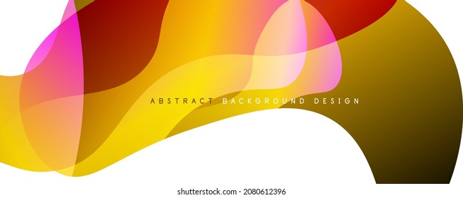 Fondo abstracto del degradado de color del fluido simple y moderno con efecto de línea de onda dinámica. Ilustración vectorial para fondo de escritorio, pancarta, fondo, tarjeta, ilustración del libro, página de inicio