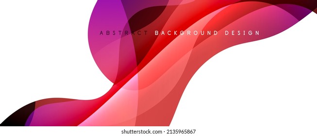 Trendy simple fluid color gradient abstract background with dynamic wave line effect. Vector Illustration For Wallpaper, Banner, Background, Card, Book Illustration, landing page
