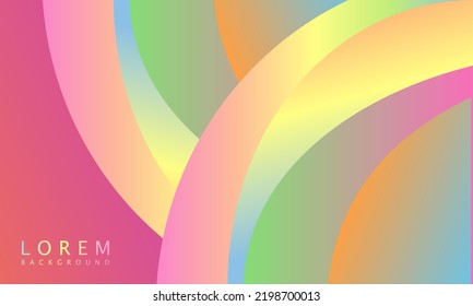 Trendy simple fluid color gradient abstract background with dynamic wave line effect. Vector Illustration For Wallpaper, Banner, Background, Card, Book Illustration, etc.