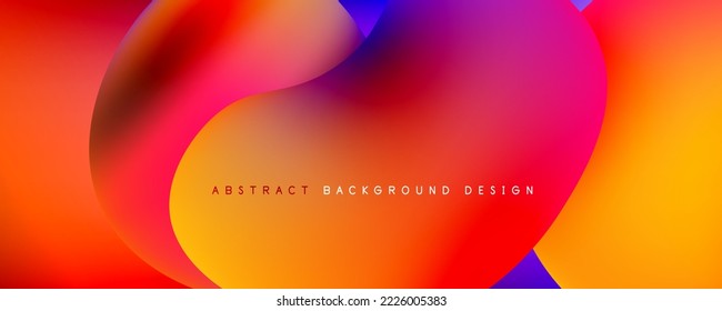 Fondo abstracto del degradado de color del fluido simple y moderno con efecto de línea de onda dinámica. Ilustración vectorial para fondo de escritorio, pancarta, fondo, tarjeta, ilustración del libro, página de inicio