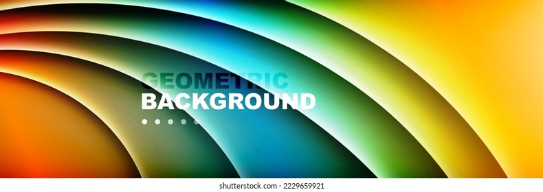 Fondo abstracto de degradado de color de fluido simple y moderno con efecto de línea de onda dinámica