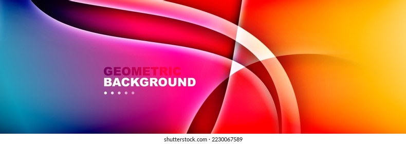 Fondo abstracto de degradado de color de fluido simple y moderno con efecto de línea de onda dinámica