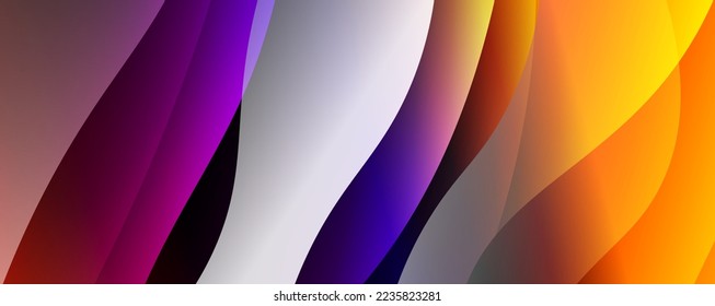 Trendy simple fluid color gradient abstract background with dynamic wave line effect. Vector Illustration For Wallpaper, Banner, Background, Card, Book Illustration, landing page