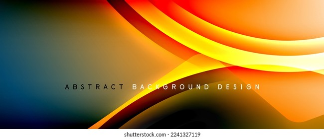 Trendy simple fluid color gradient abstract background with dynamic wave line effect. Vector Illustration For Wallpaper, Banner, Background, Card, Book Illustration, landing page