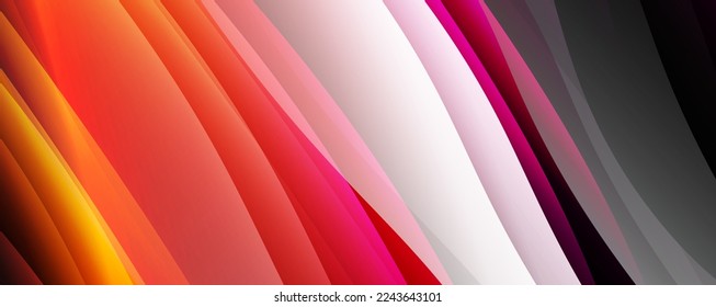 Trendy simple fluid color gradient abstract background with dynamic wave line effect. Vector Illustration For Wallpaper, Banner, Background, Card, Book Illustration, landing page