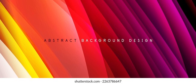 Trendy simple fluid color gradient abstract background with dynamic wave line effect. Vector Illustration For Wallpaper, Banner, Background, Card, Book Illustration, landing page