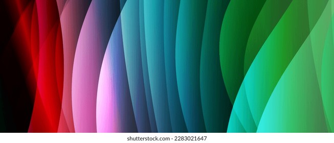 Fondo abstracto del degradado de color del fluido simple y moderno con efecto de línea de onda dinámica. Ilustración vectorial para fondo de escritorio, pancarta, fondo, tarjeta, ilustración del libro, página de inicio