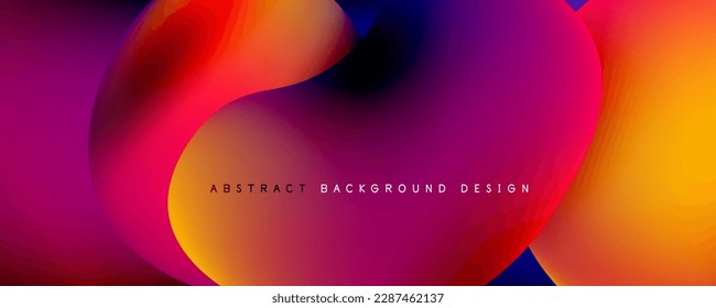 Trendy simple fluid color gradient abstract background with dynamic wave line effect. Vector Illustration For Wallpaper, Banner, Background, Card, Book Illustration, landing page