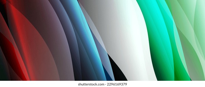 Fondo abstracto del degradado de color del fluido simple y moderno con efecto de línea de onda dinámica. Ilustración vectorial para fondo de escritorio, pancarta, fondo, tarjeta, ilustración del libro, página de inicio