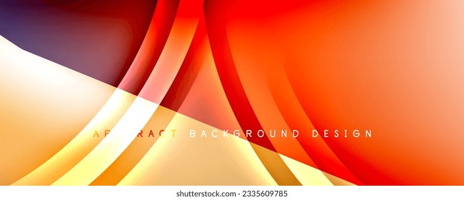 Fondo abstracto del degradado de color del fluido simple y moderno con efecto de línea de onda dinámica. Ilustración vectorial para fondo de escritorio, pancarta, fondo, tarjeta, ilustración del libro, página de inicio