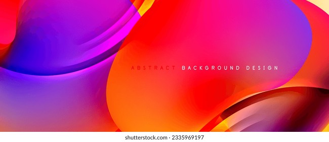 Fondo abstracto del degradado de color del fluido simple y moderno con efecto de línea de onda dinámica. Ilustración vectorial para fondo de escritorio, pancarta, fondo, tarjeta, ilustración del libro, página de inicio