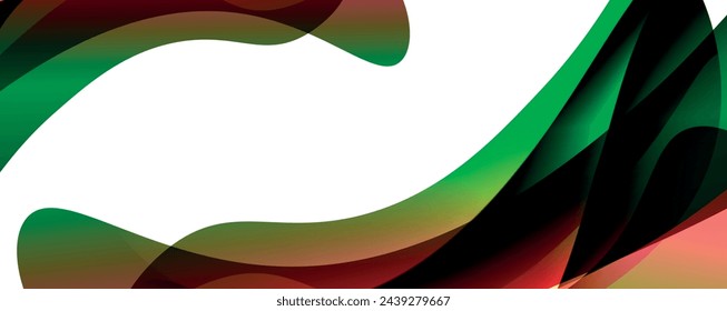 Trendy simple fluid color gradient abstract background with dynamic wave line effect. Vector Illustration For Wallpaper, Banner, Background, Card, Book Illustration, landing page