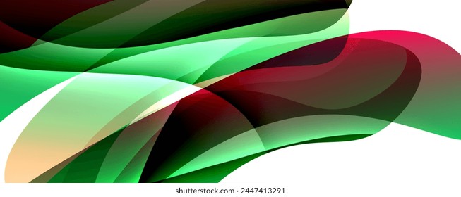Trendy simple fluid color gradient abstract background with dynamic wave line effect. Vector Illustration For Wallpaper, Banner, Background, Card, Book Illustration, landing page