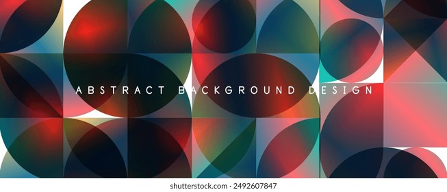 Trendy simple fluid color gradient abstract background with circles and shapes. Vector Illustration For Wallpaper, Banner, Background, Card, Book Illustration, landing page