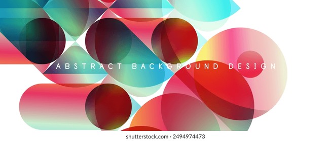 Fondo abstracto de degradado de color fluido simple de moda con círculos y Formas. Ilustración vectorial Para Fondo de pantalla, Anuncio, Fondo, Tarjeta, Ilustración de libro, página de destino