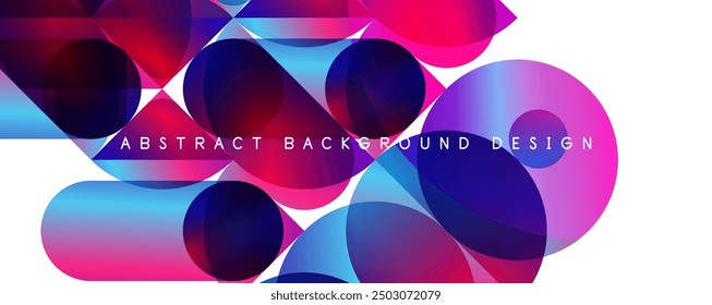 Fondo abstracto de degradado de color fluido simple de moda con círculos y Formas. Ilustración vectorial para el Fondo de pantalla, Anuncio, fondo, tarjeta, ilustración del libro, landing page