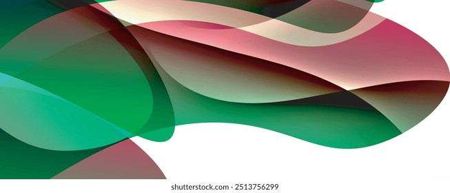 Fundo abstrato de gradiente de cor fluido simples moderno com efeito de linha de onda dinâmica. Ilustração vetorial para papel de parede, banner, plano de fundo, cartão, ilustração de livro, página inicial
