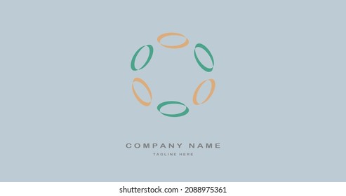 Trendy simple logotype. The latest logo for the company, association, foundation, humanity, beauty, health, medicine, or medicare