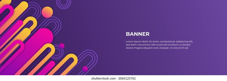 Trendy simple purple color gradient abstract background with dynamic rounded circle effect. Vector Illustration For Wallpaper, Banner, Background, Card, Book Illustration, landing page