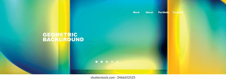 Trendy Simple Round Triangle and Circle with Gradients Abstract Background. Vector Illustration For Wallpaper, Banner, Background, Card, Book Illustration, landing page