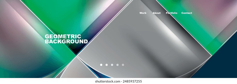 Trendy Simple Round Triangle and Circle with Gradients Abstract Background. Vector Illustration For Wallpaper, Banner, Background, Card, Book Illustration, landing page