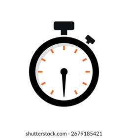 Plantilla de Ilustración vectorial de iconos de cronómetro simple de moda