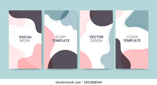 trendy social media stories with abstract backgrounds design